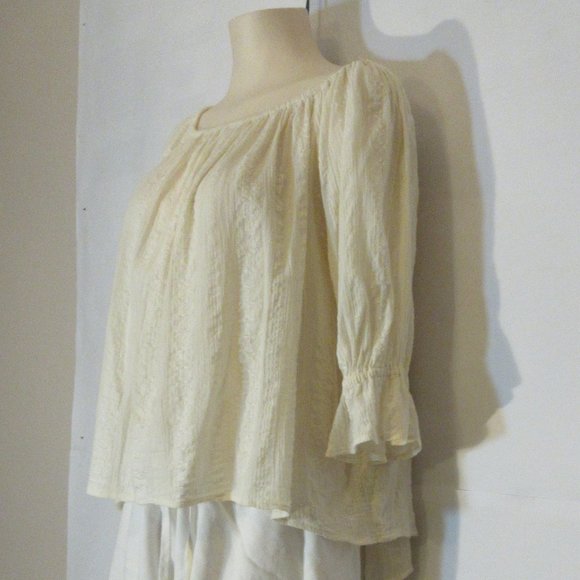 Ralph Lauren Denim & Supply Blouse Boho Ldies Yellow Large - Picture 2 of 11